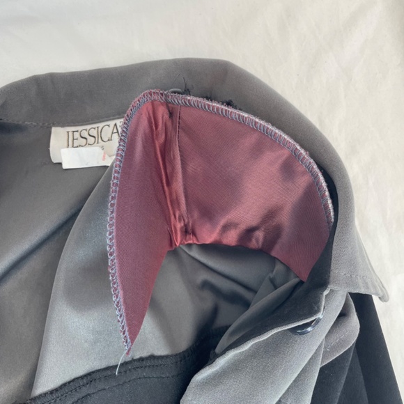 Jessica Petites Collared Blazer Jacket Black Grey Women’s Size 10P - Picture 6 of 14
